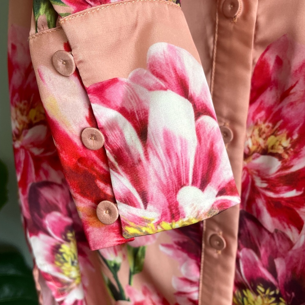 Catherine Malandrino Floral Blouse Size XS - Picture 3 of 4